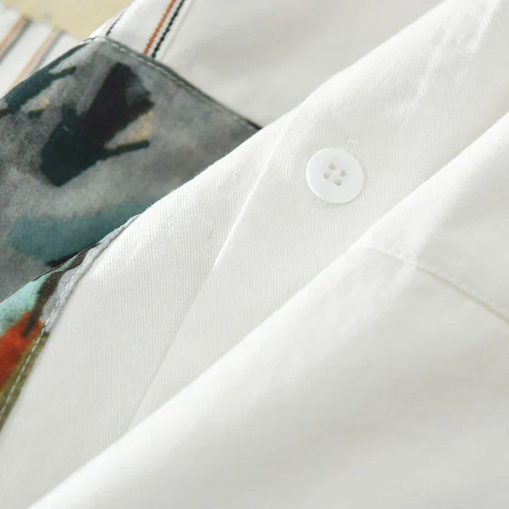 Levoire | Chemise À Patchwork Decontractee Elegant Hommes