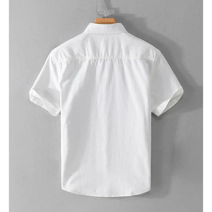 Levoire | Chemise D'Ete Unie Decontractee Hommes