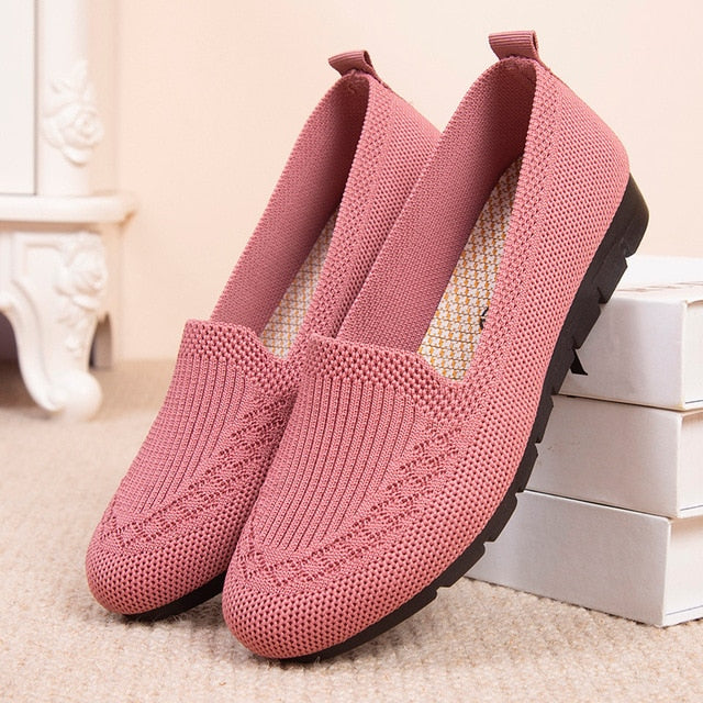 Levoire | Chaussures Femmes Plates Avec Semelle Confortable Rosa