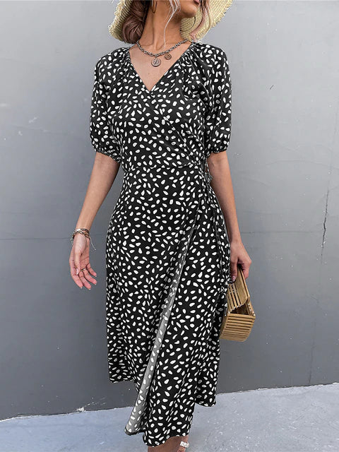 Levoire | Robe Midi Légende Décontractée Pour Femmes Noir