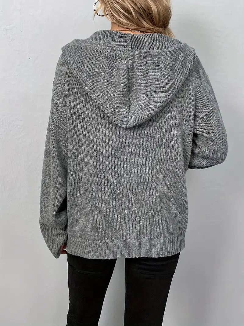 Levoire | Longue, Décontractée Manteau En Tricot Avec Boutons Pour Femme