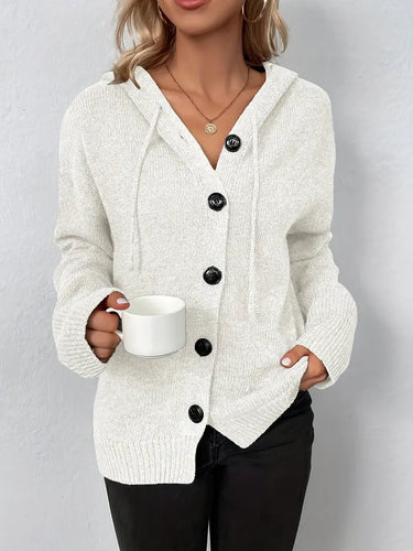 Levoire | Longue, Décontractée Manteau En Tricot Avec Boutons Pour Femme