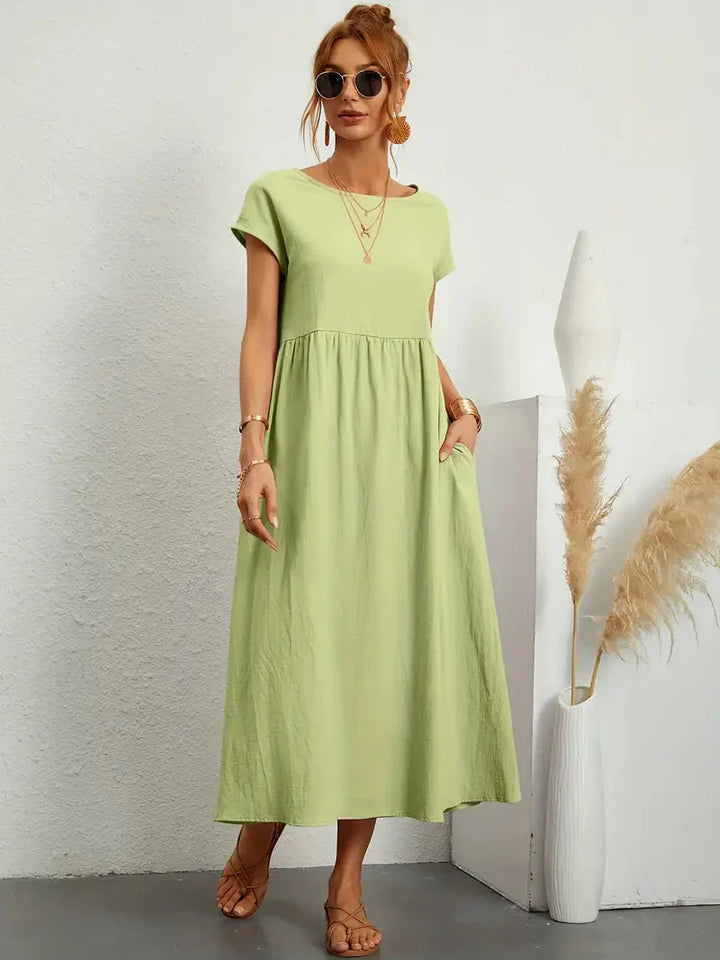 Levoire | Robe Maxi Décontractée Ample Pour L'Été Vert clair