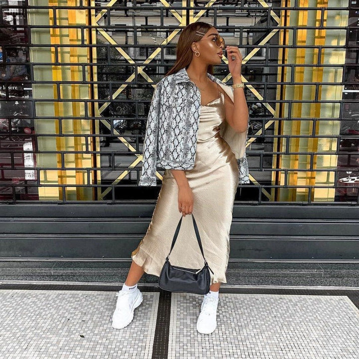 Levoire | Robe En Satin Tous Les Yeux Sont Braqués Sur Vous Avec Cette Robe