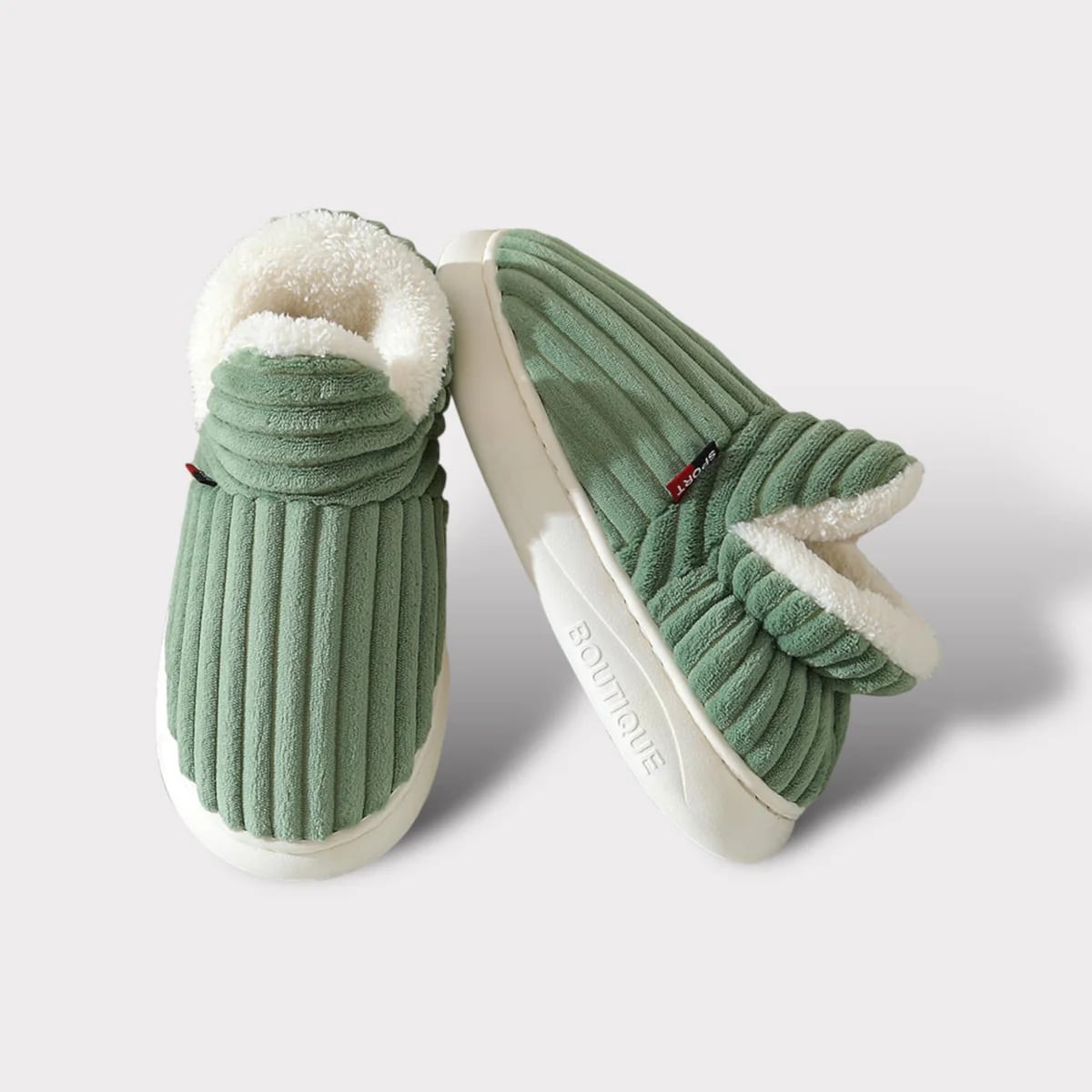 Levoire | Chaussons De Luxe Confortables Pour Femmes Vert