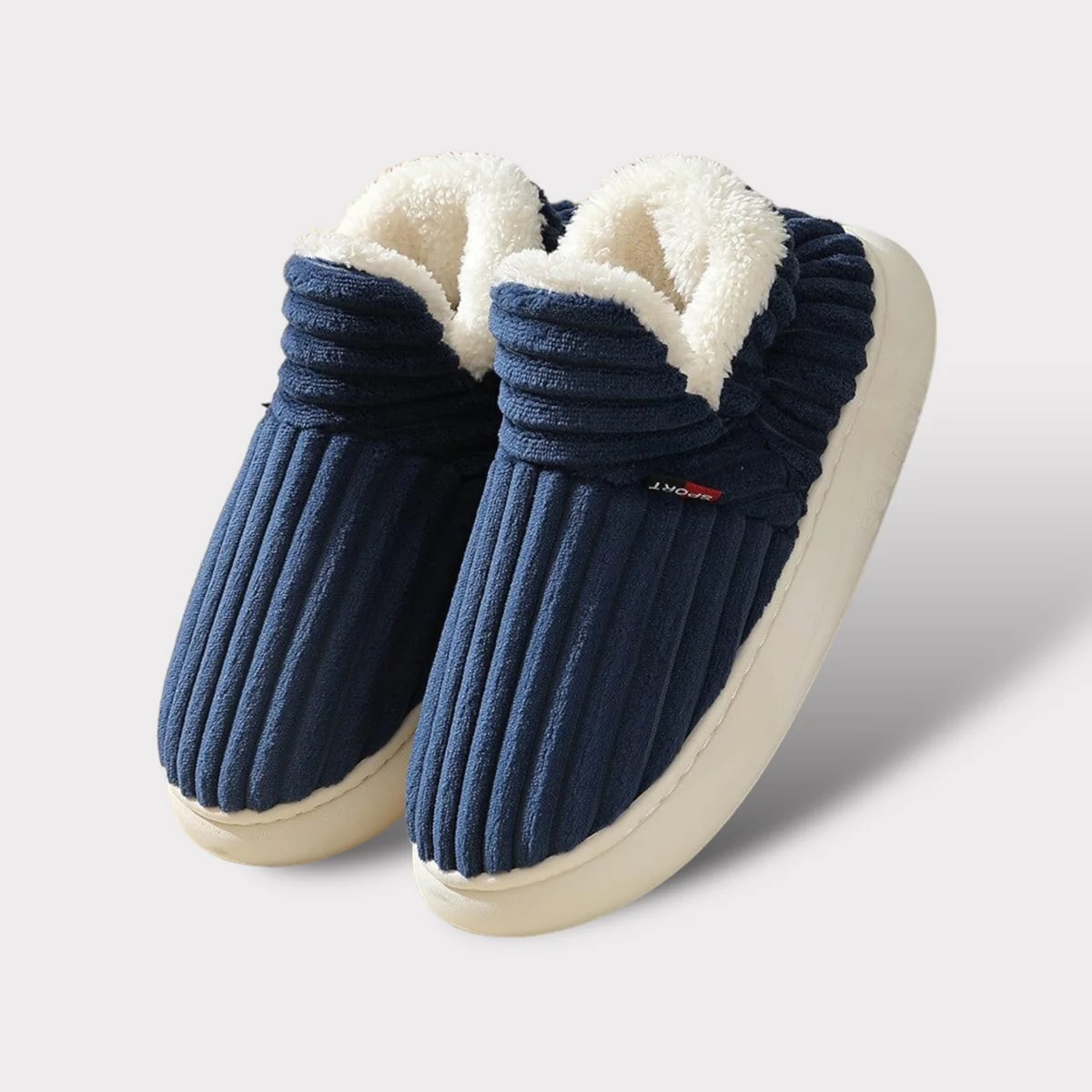 Levoire | Chaussons De Luxe Confortables Pour Femmes Bleu