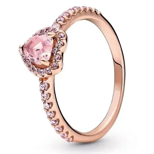Levoire | Bague De Fiançailles En Forme De Cœur Rosa
