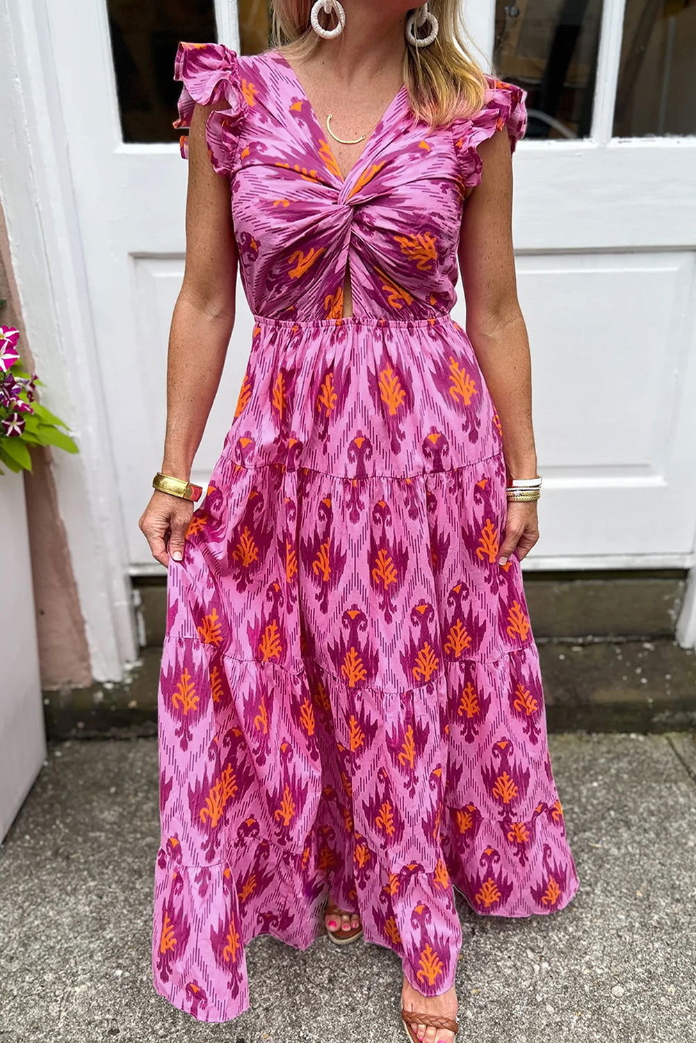 Levoire | Robe Maxi Rétro Avec Volants
