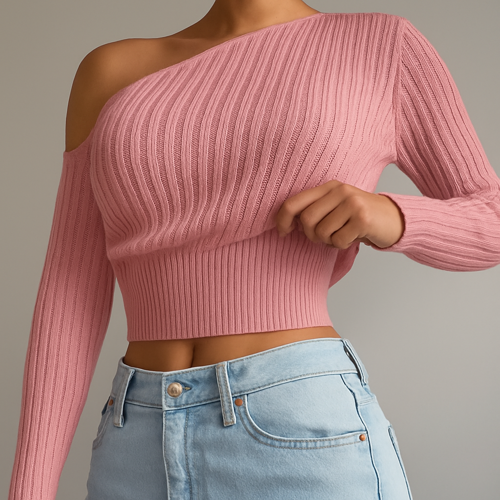 Levoire | Haut Sans Epaules Elegant Et Confortable Femmes Rose