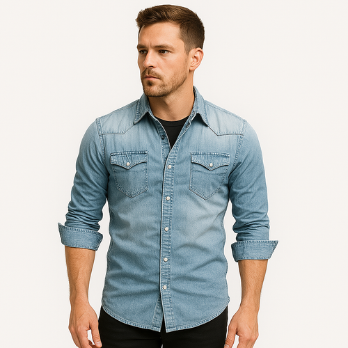 Levoire | Chemise Denim Décontractée Homme