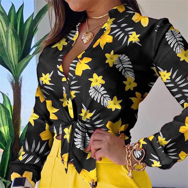 Levoire | t-shirt à manches longues avec motif floral