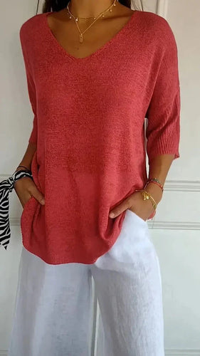 Levoire | Haut En Tricot Pour Femmes Confortable Avec Décolleté En V