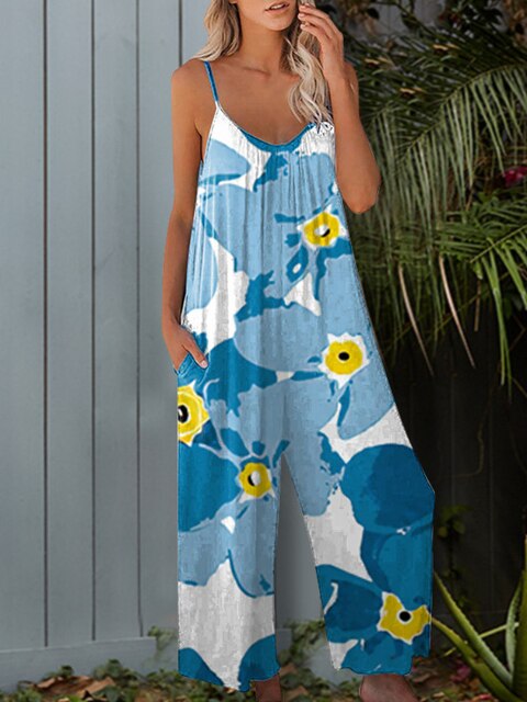 Levoire | Élégant Et Chic Combinaison Femme Bleu