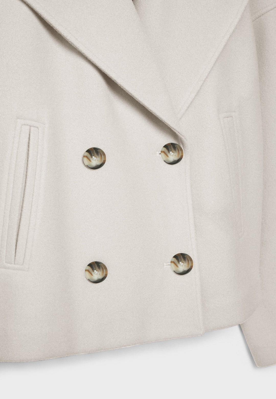 Levoire | Chic Court Veste Double Boutonnage
