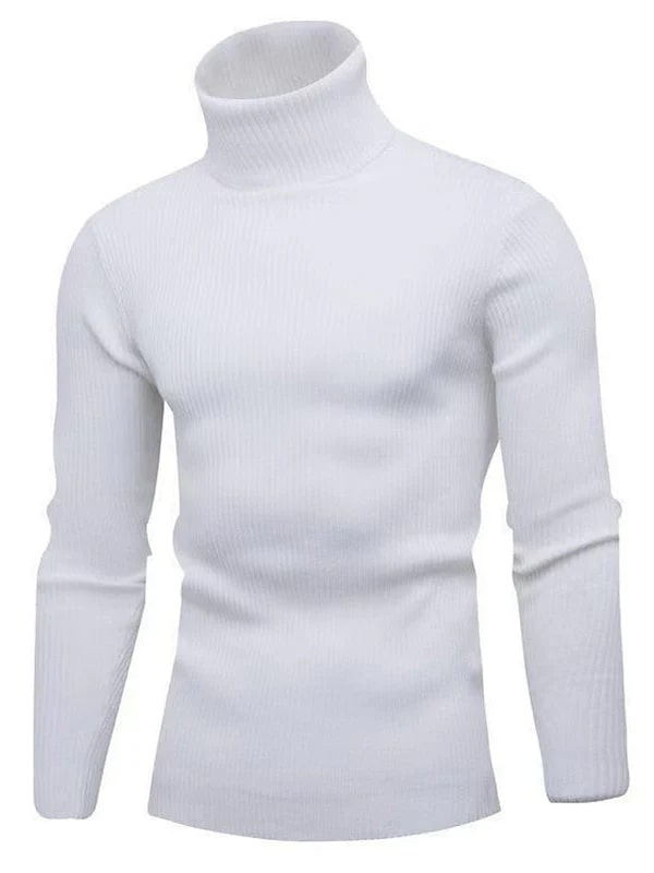 Levoire | Pull À Col Roulé Luxueux Au Style Moderne Blanc