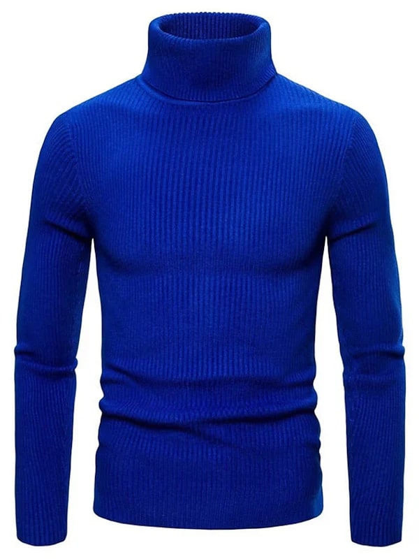 Levoire | Pull À Col Roulé Luxueux Au Style Moderne bleu royal