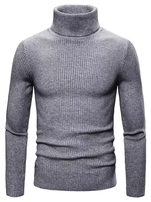 Levoire | Pull À Col Roulé Luxueux Au Style Moderne Gris foncé