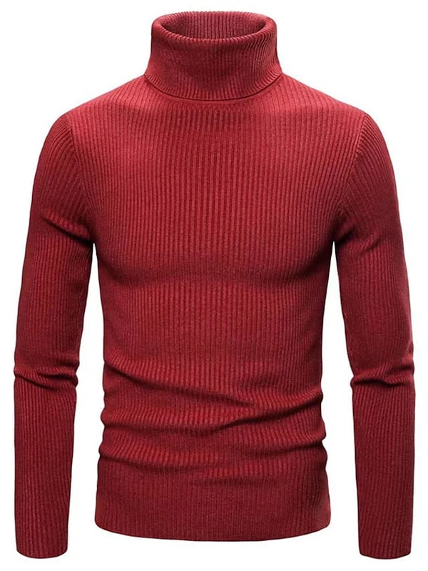 Levoire | Pull À Col Roulé Luxueux Au Style Moderne Vin