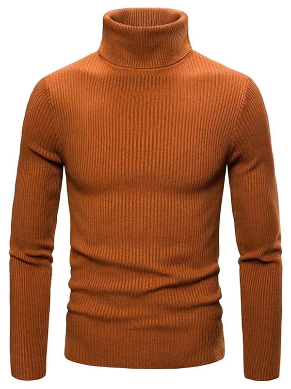 Levoire | Pull À Col Roulé Luxueux Au Style Moderne Café