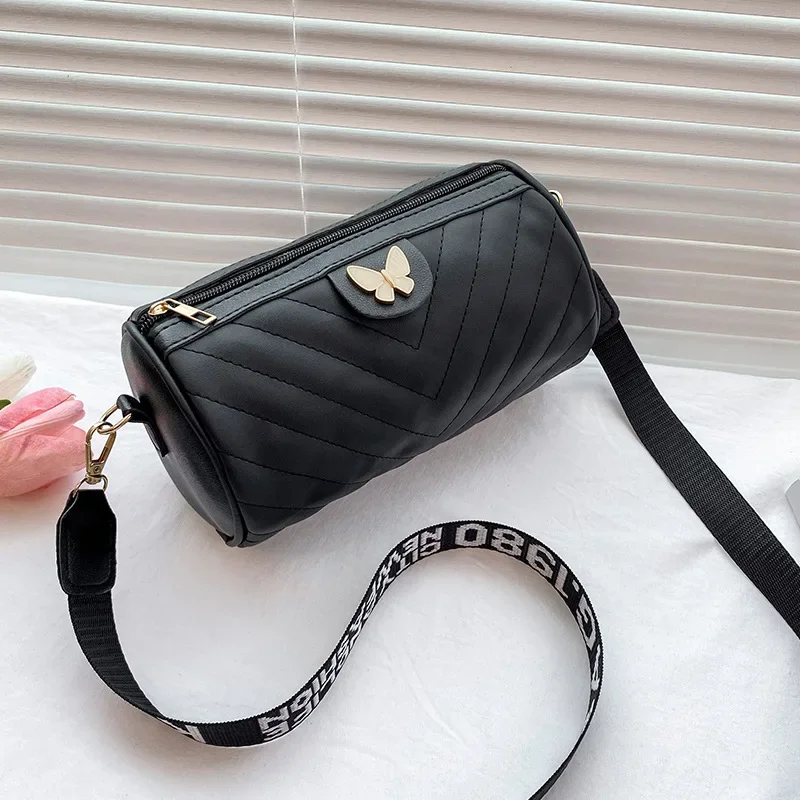 Levoire | Sac Bandoulière Cylindrique Avec Détail De Papillon