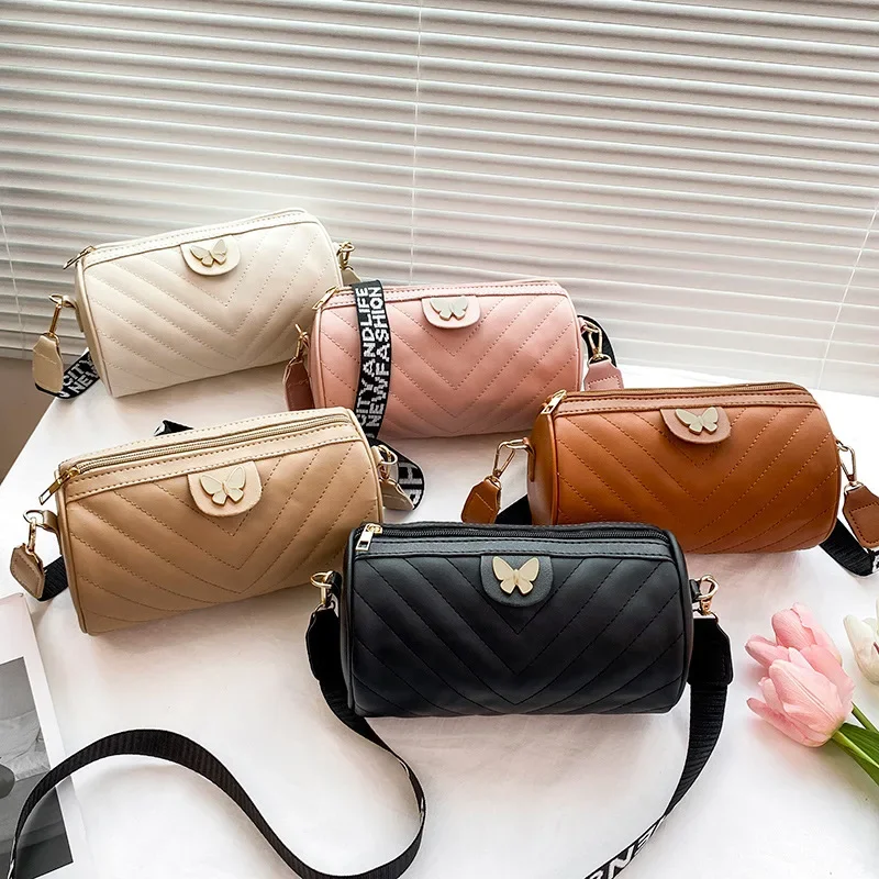 Levoire | Sac Bandoulière Cylindrique Avec Détail De Papillon
