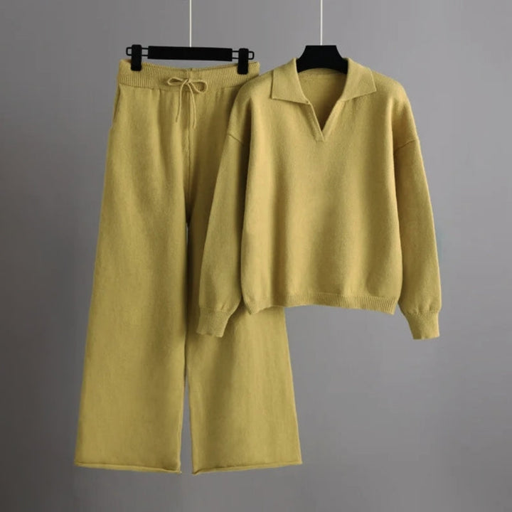Levoire | Ensemble Pull Col Rond Pantalon Large