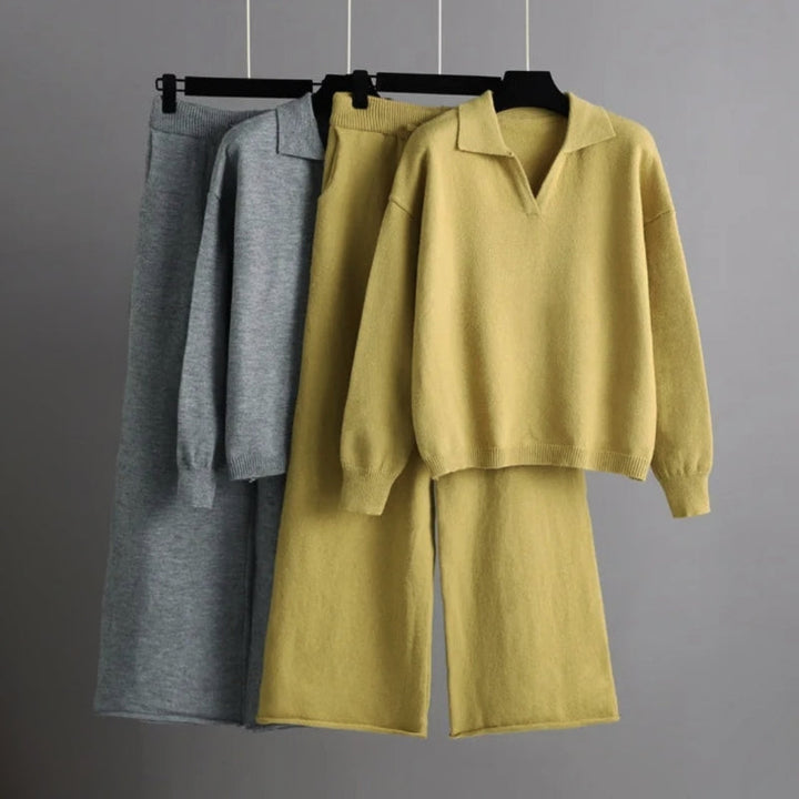 Levoire | Ensemble Pull Col Rond Pantalon Large