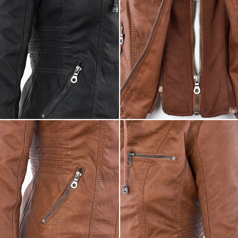 Levoire | Veste En Cuir Au Design Intemporel