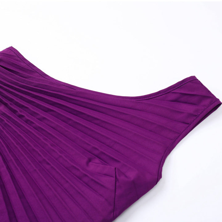 Levoire | Robe Plissée Asymétrique À Une Épaule