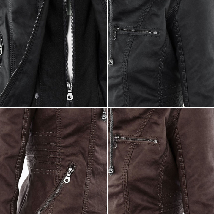Levoire | Veste En Cuir Au Design Intemporel