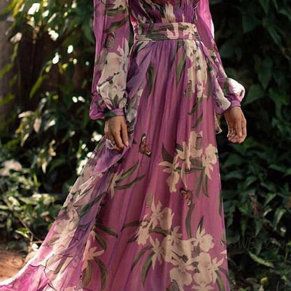 Levoire | Femme Robe longue élégante - Violet