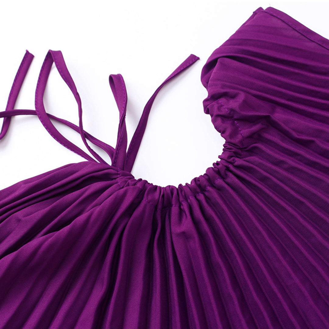 Levoire | Robe Plissée Asymétrique À Une Épaule