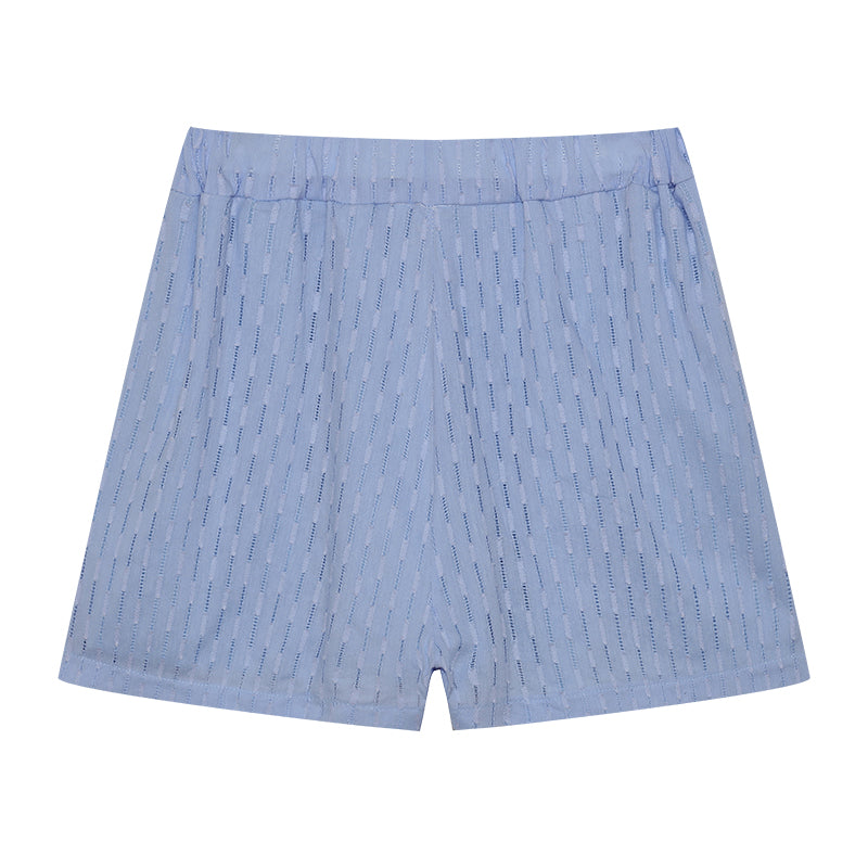 Levoire | Set Ord Femme Chemise À Boutons À Manches Longues Et Short Court Set Pour L'Été