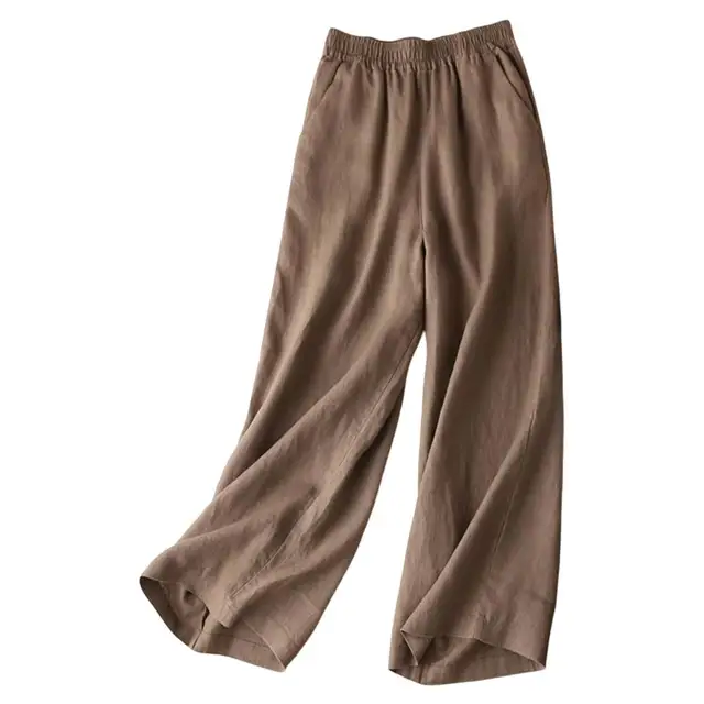 Levoire | Pantalon En Lin Large En Coton Kaffe