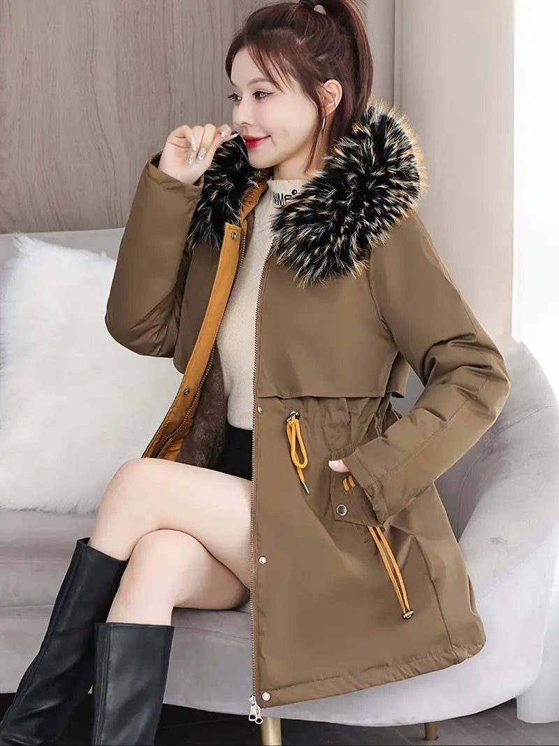 Levoire | Veste D'Hiver À Fermeture Éclair Pour Femmes Kaffe