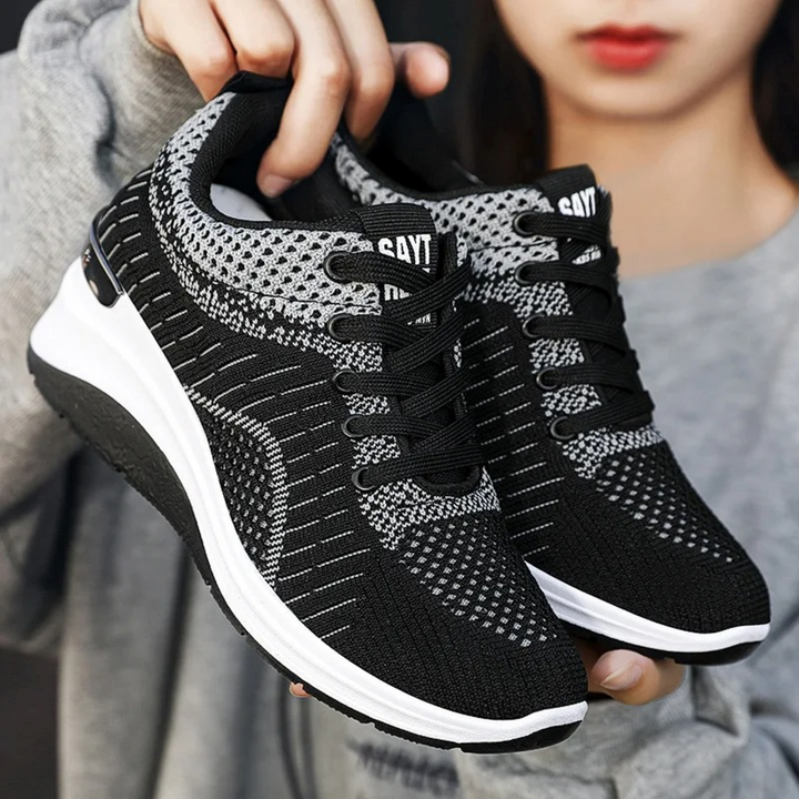 Levoire | Chaussures Légères Confortables Avec Talon Compensé Noir