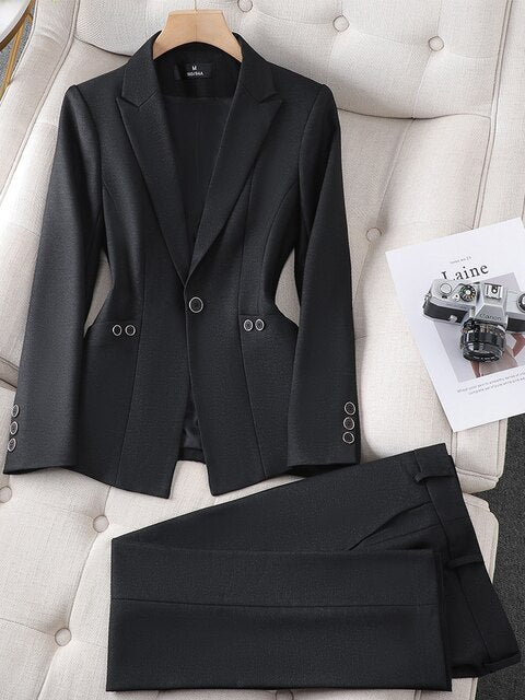 Levoire | Ensemble Blazer Deux Pièces Pour Femme - Formel Noir