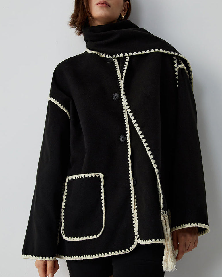 Levoire | Manteau Oversize Avec Écharpe