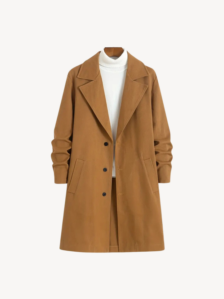 Levoire | Classique Long Manteau Braun