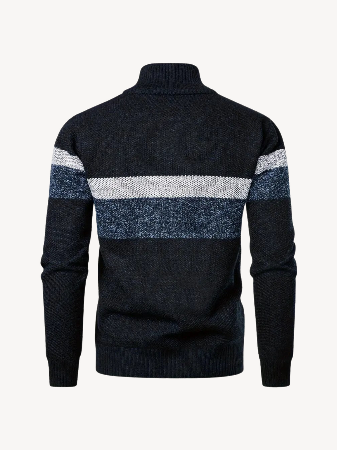 Levoire | Haut Col Pull, Avec Zip Semi-Métallique