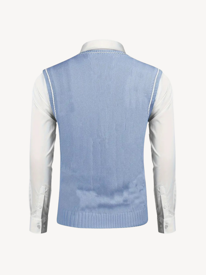 Levoire | Gilet en tricot avec des motifs en tresses