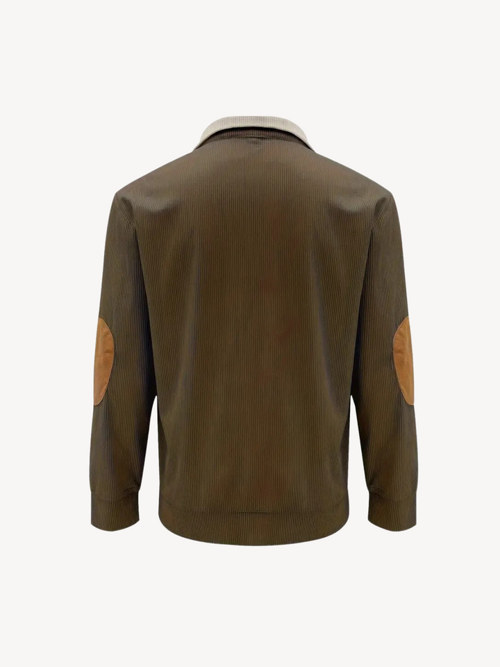 Levoire | T-shirt Henley avec des détails patchwork
