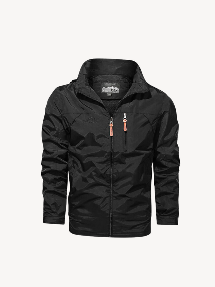 Levoire | Veste imperméable et coupe-vent avec capuche Noir (Presque épuisé)