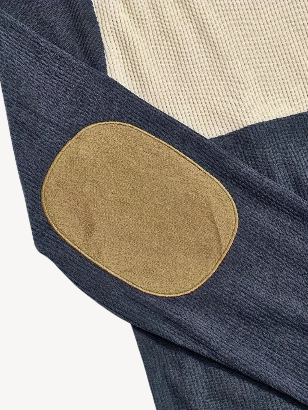 Levoire | T-shirt Henley avec des détails patchwork