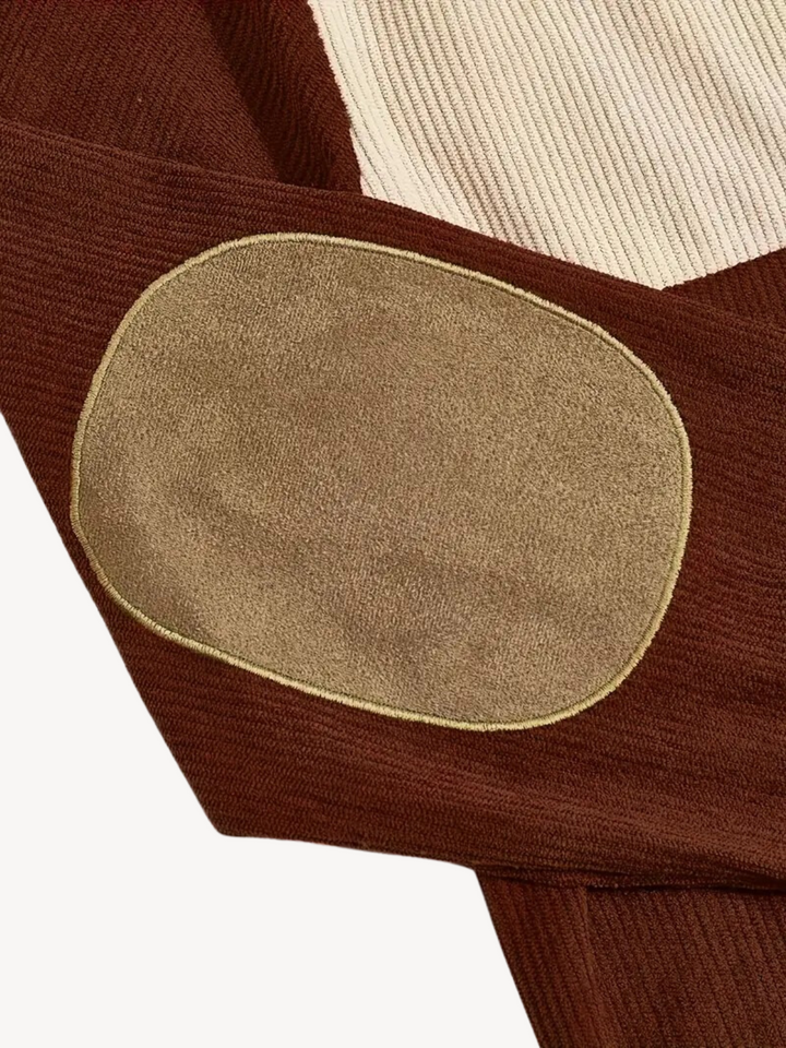 Levoire | T-shirt Henley avec des détails patchwork
