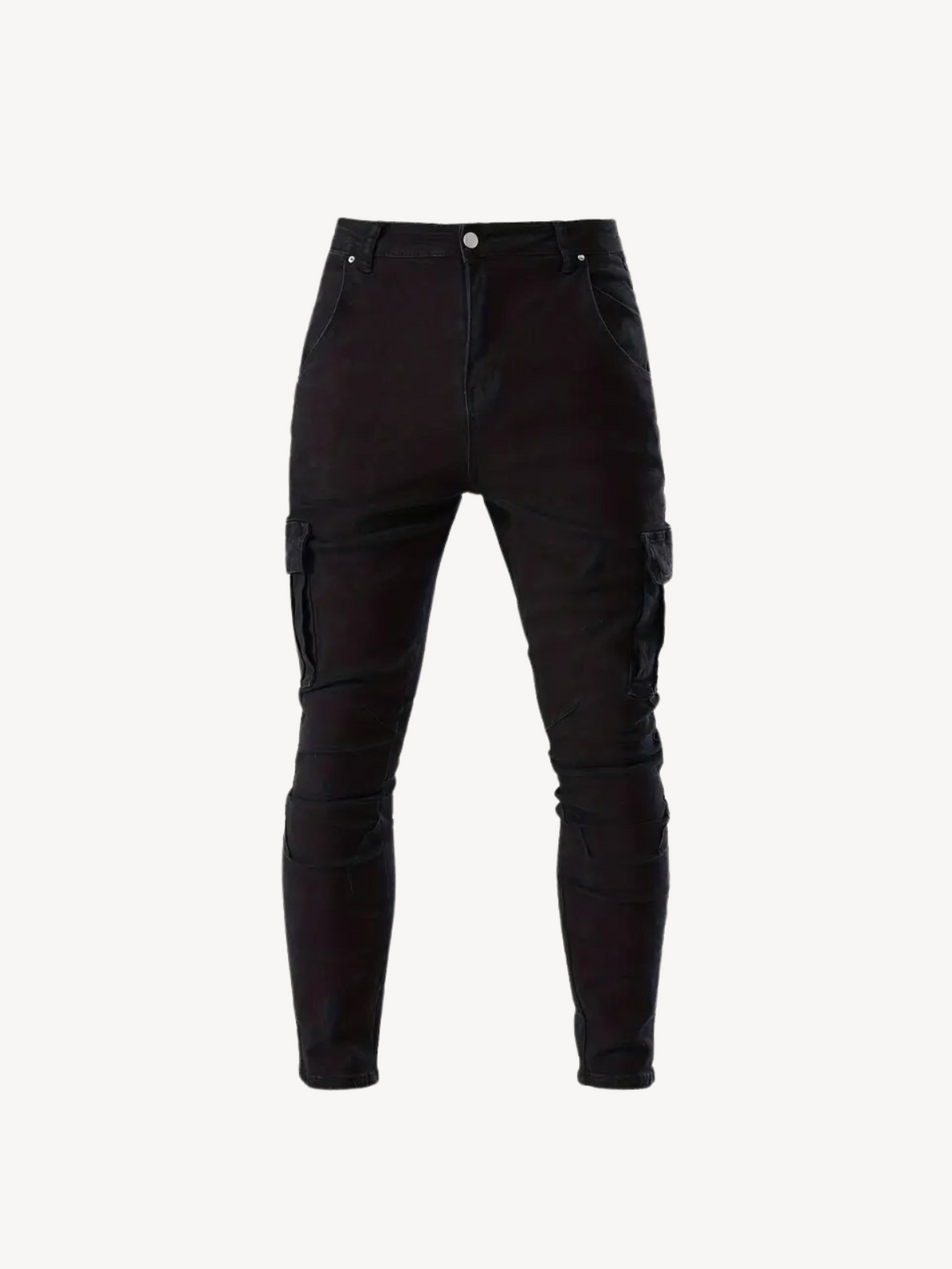 Levoire | Pantalons Cargo Ajustables À Elasticité Moyenne Noir (Presque épuisé)