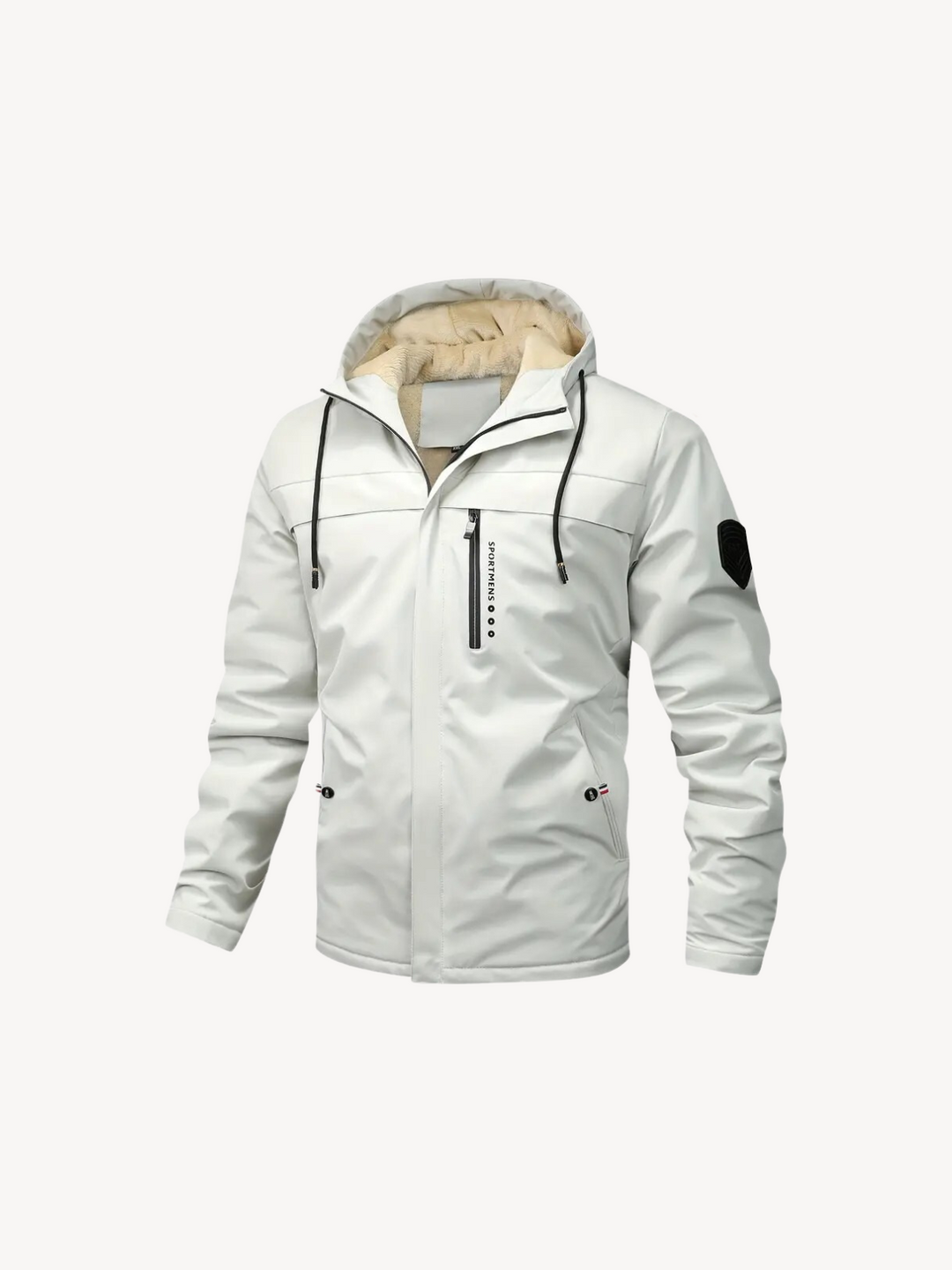 Levoire | Bonnet en polaire plus chaud avec capuche Blanc