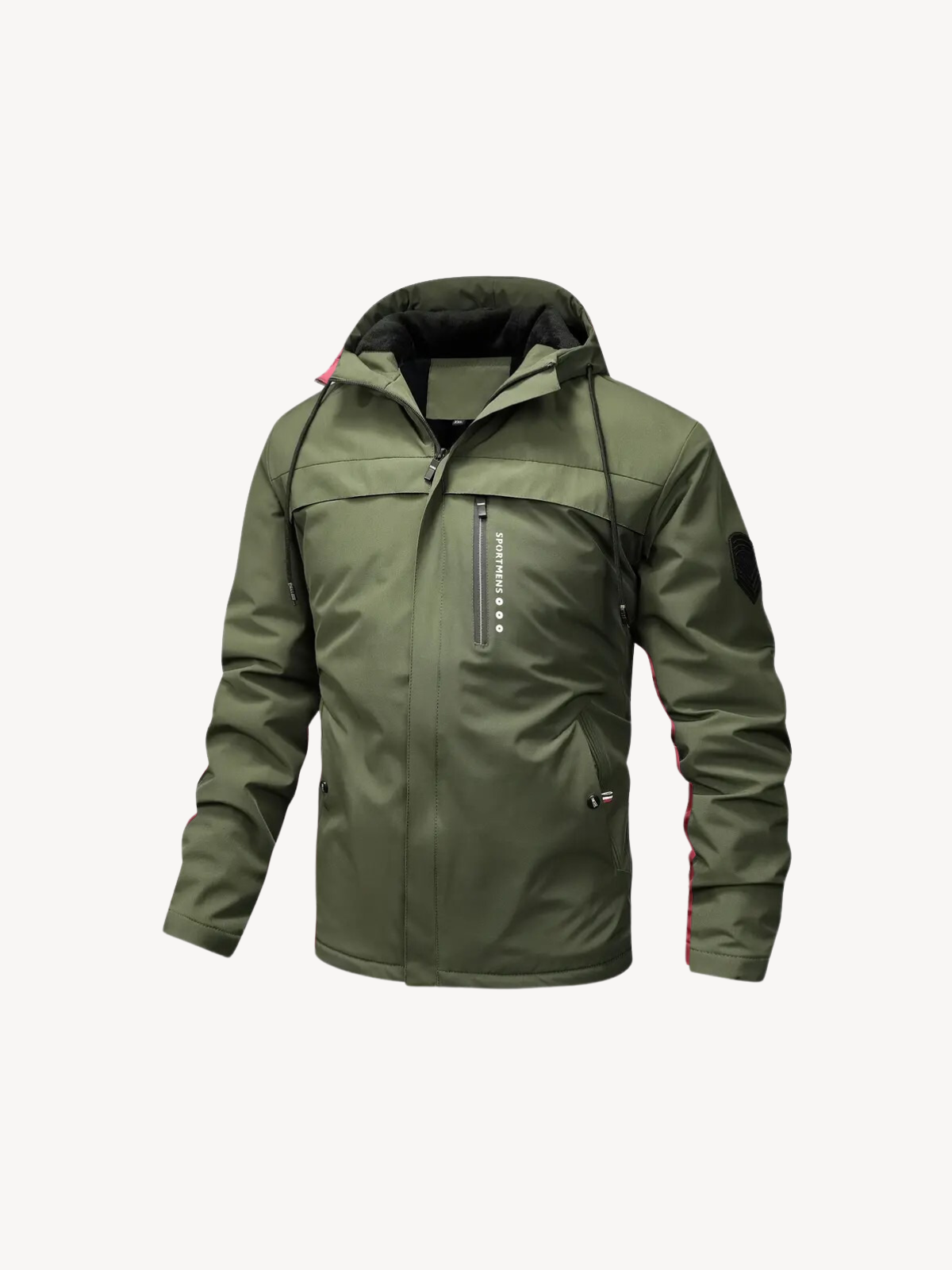 Levoire | Bonnet en polaire plus chaud avec capuche Vert kaki