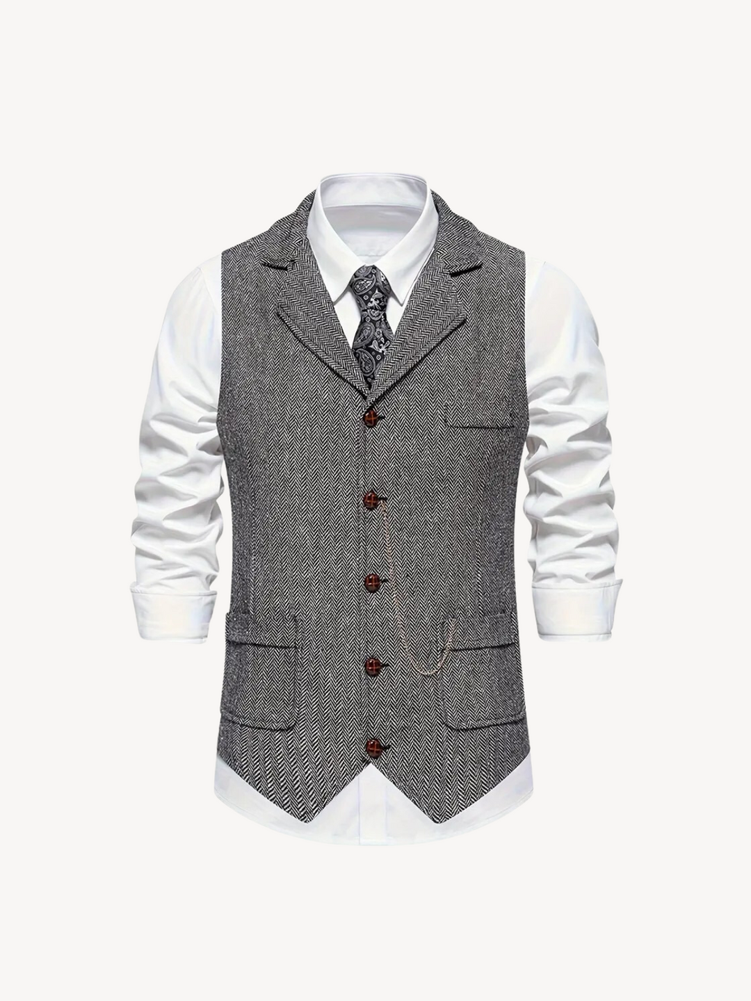 Levoire | Gilet Au Style Moderne Gris clair