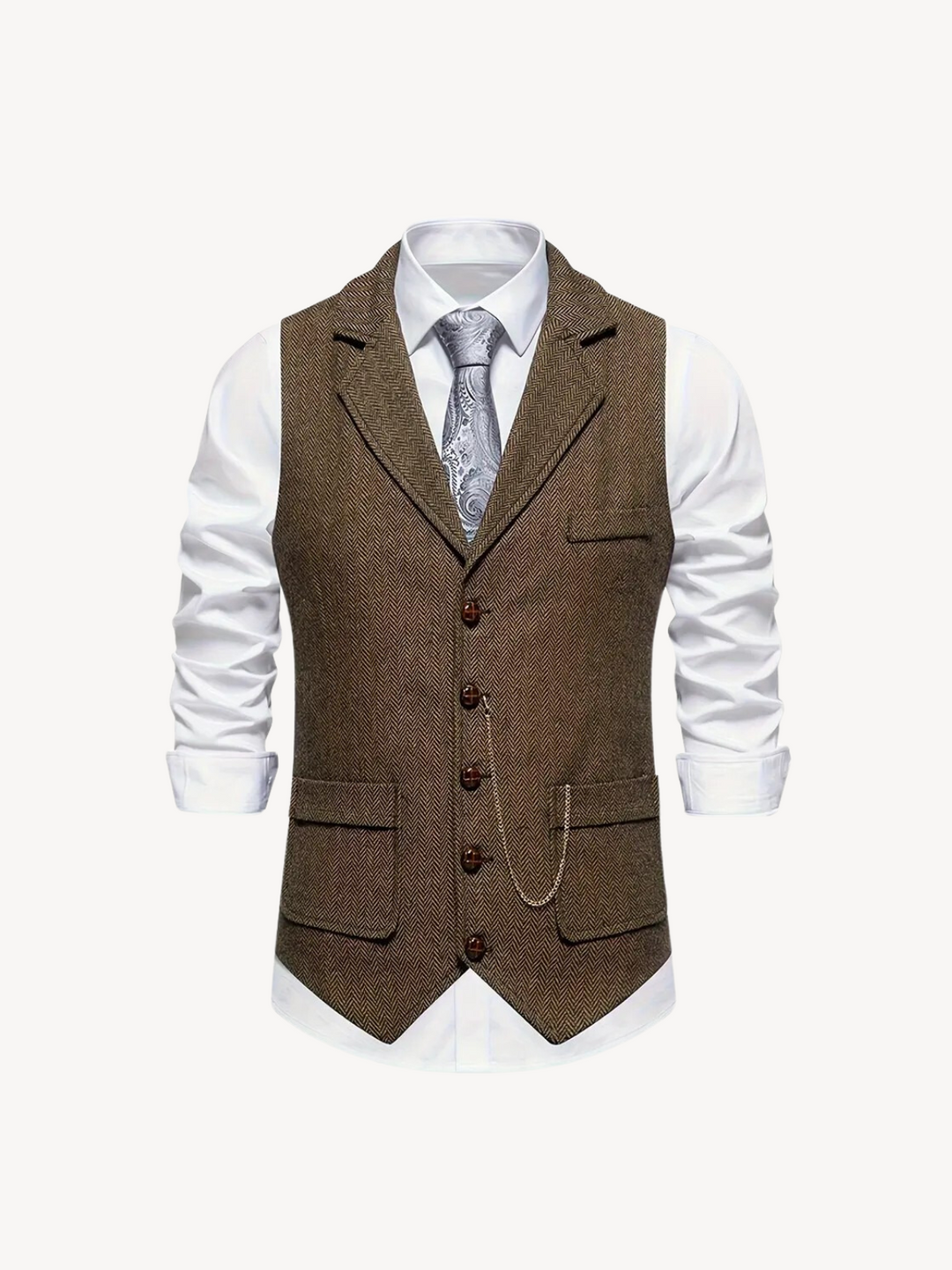 Levoire | Gilet Au Style Moderne Café